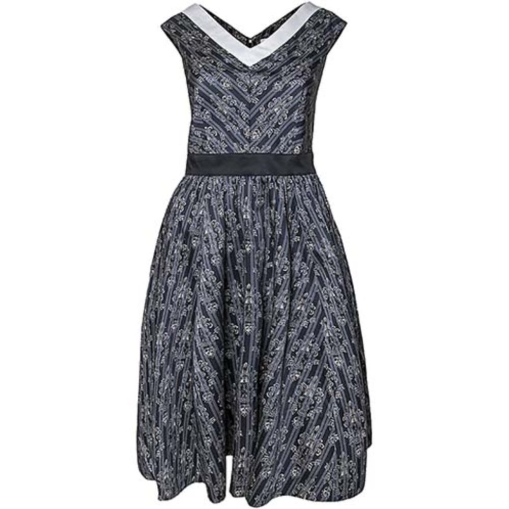Disney Parks Haunted Mansion theme Dress Shop 2X Black White Wallpaper Retired